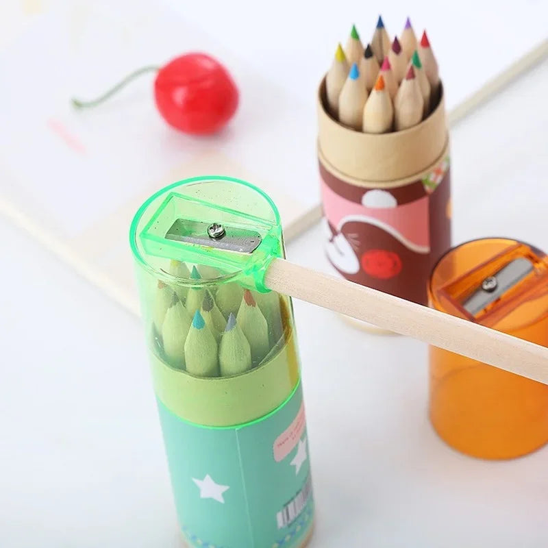 12 Color Pencils with Sharpener