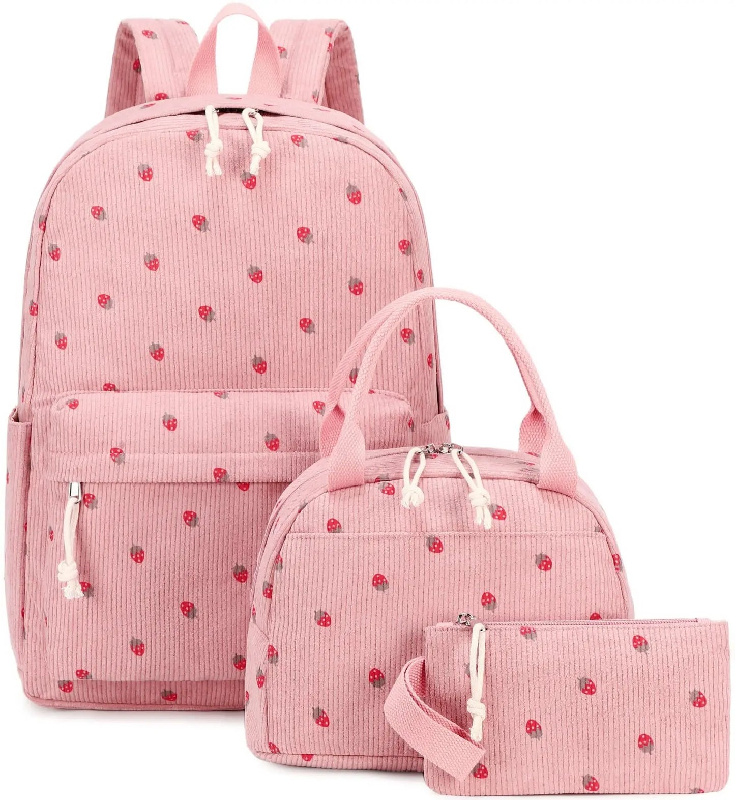 Backpack Strawberry Multi-function Schoolbag