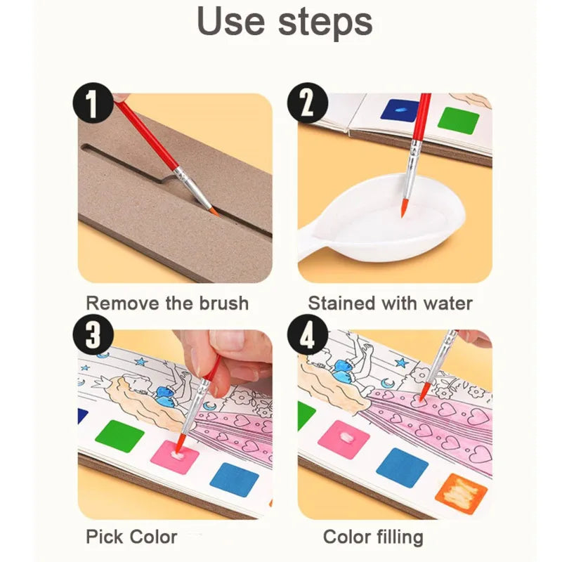 Portable Watercolour Painting Book
