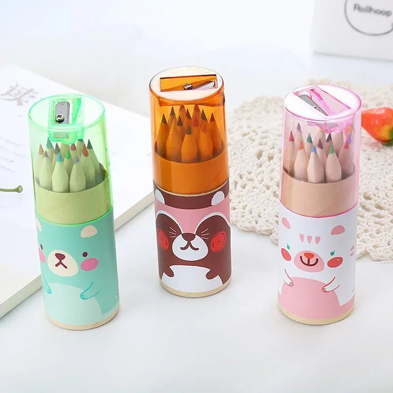 12 Color Pencils with Sharpener