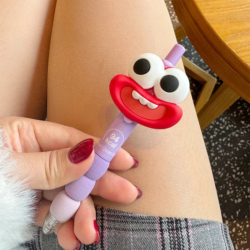 12 Pcs Cute Big Mouth Funny Pen