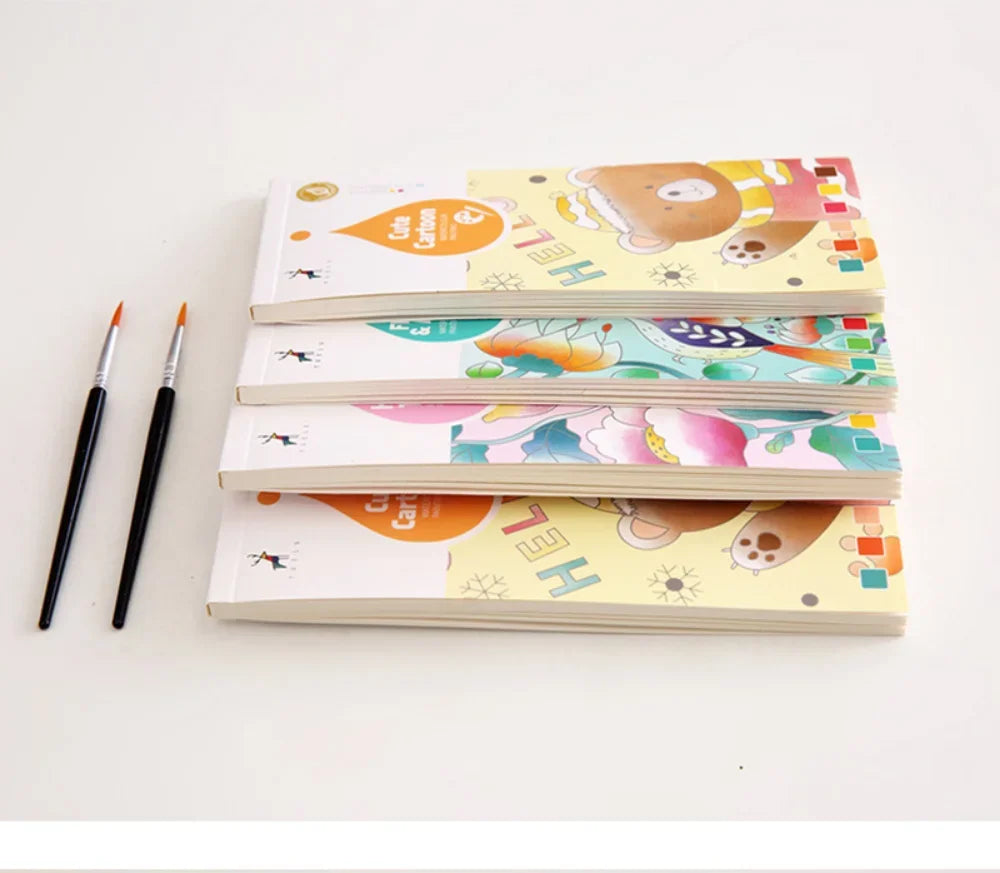 Portable Children Watercolour Painting Book