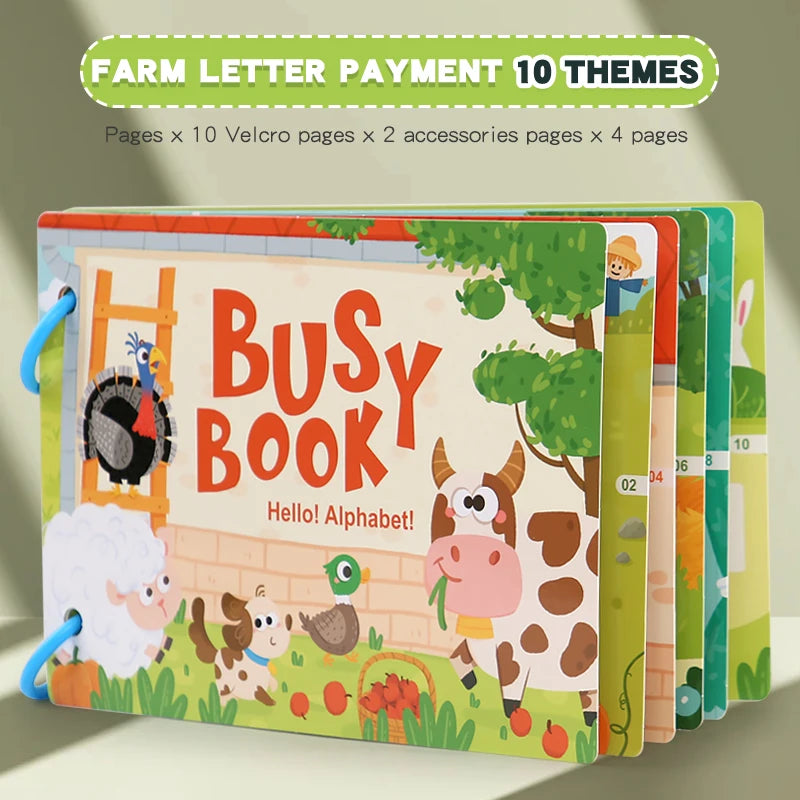 Montessori Scene Stickers Reusable Books
