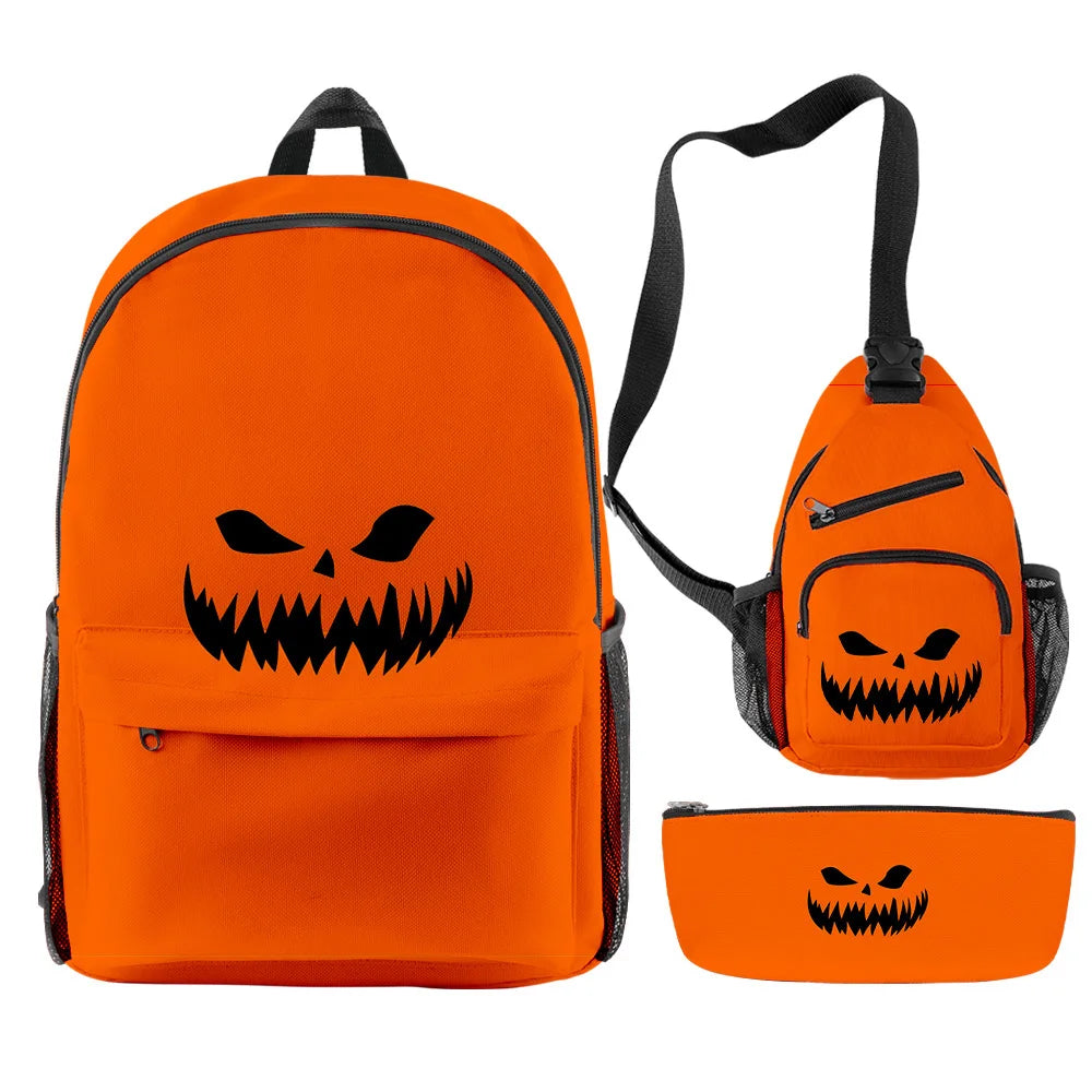 Funny Halloween 3pcs/Set Backpack