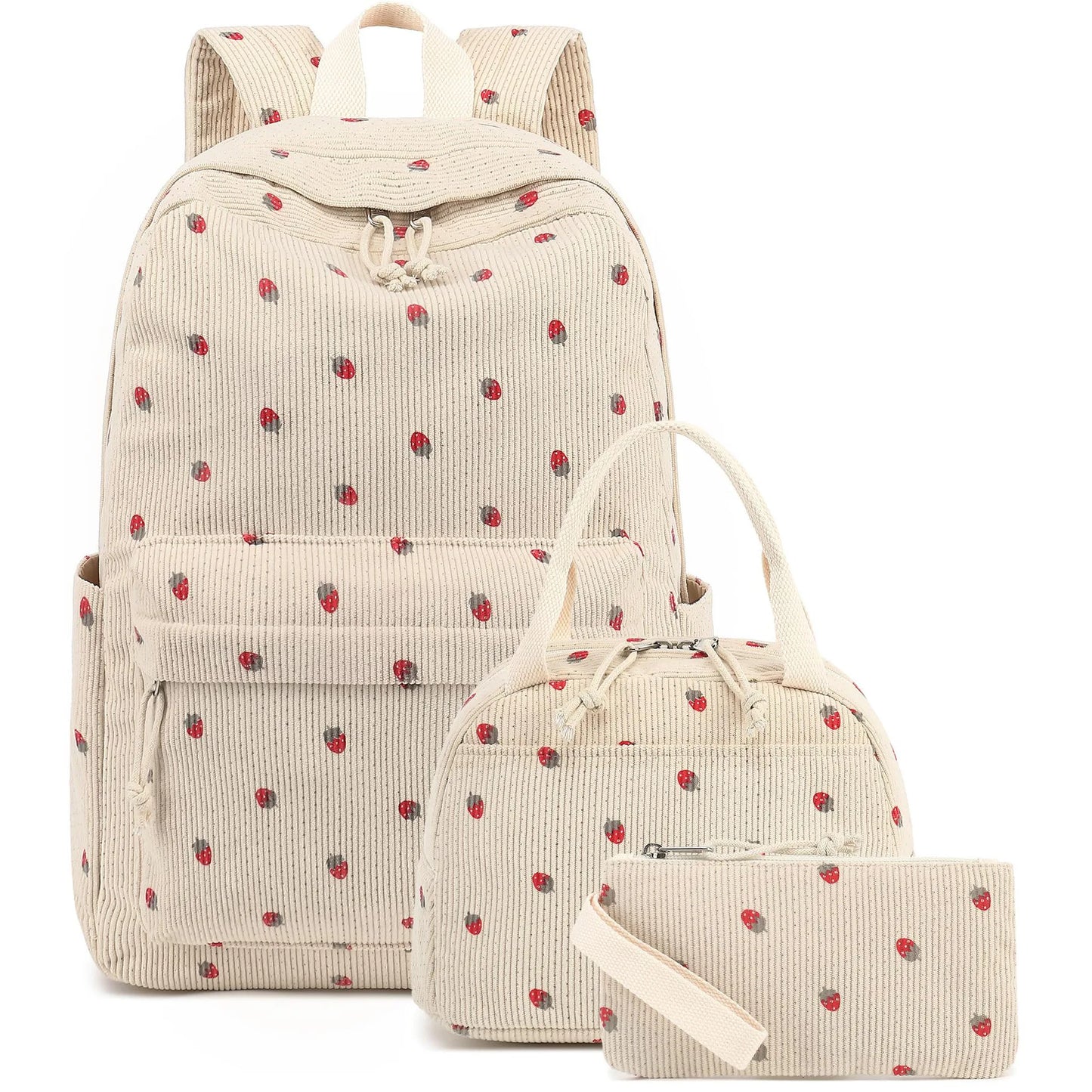 Backpack Strawberry Multi-function Schoolbag