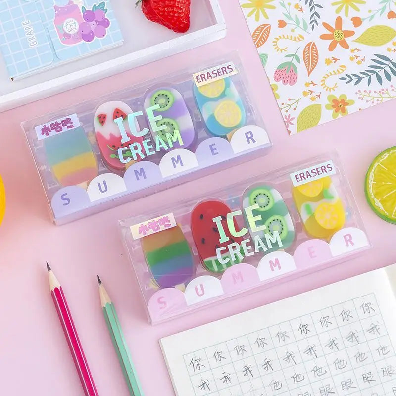 Ice Cream Rubber Mini Set