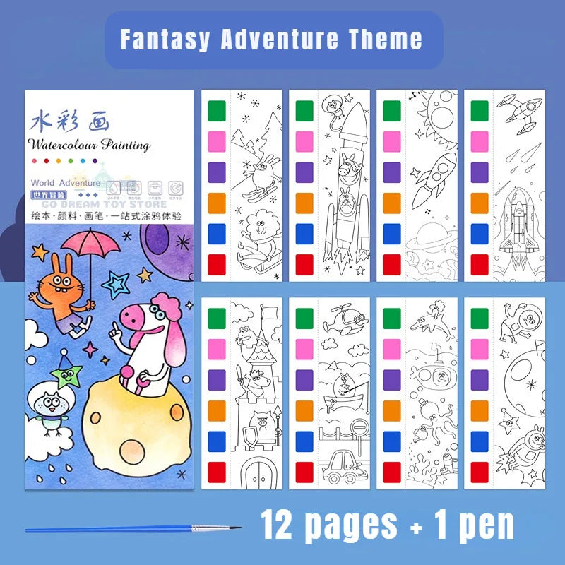 Portable Watercolour Painting Book