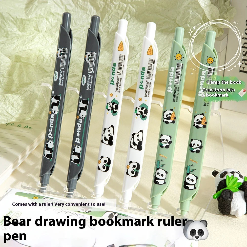 Cute Gel Pen Multifunction Bookmark Ruler Capybara