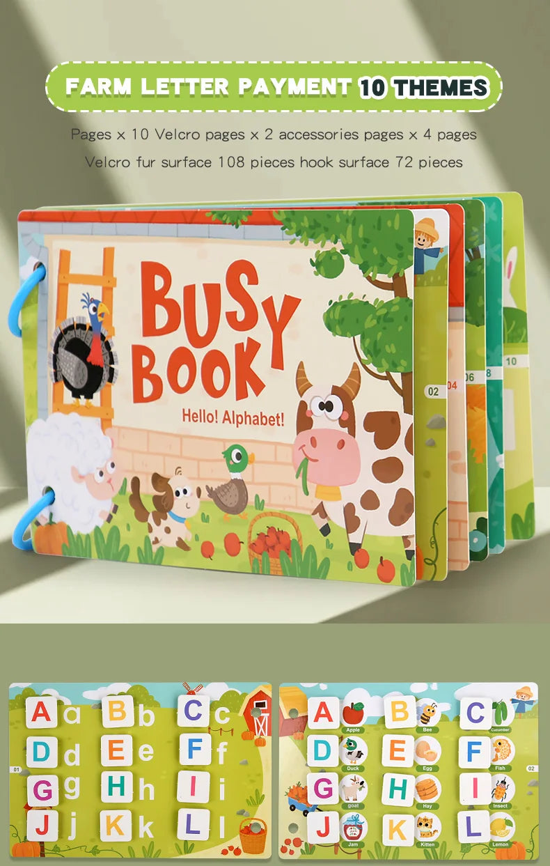 Montessori Scene Stickers Reusable Books