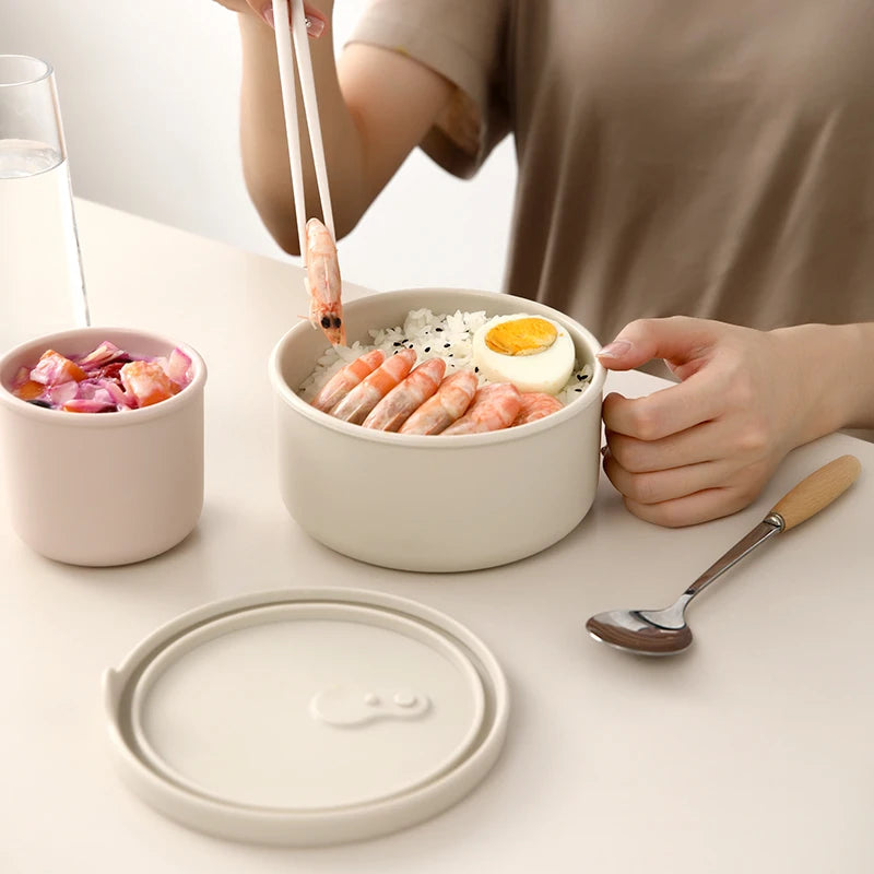 Round Silicone Lunch Box