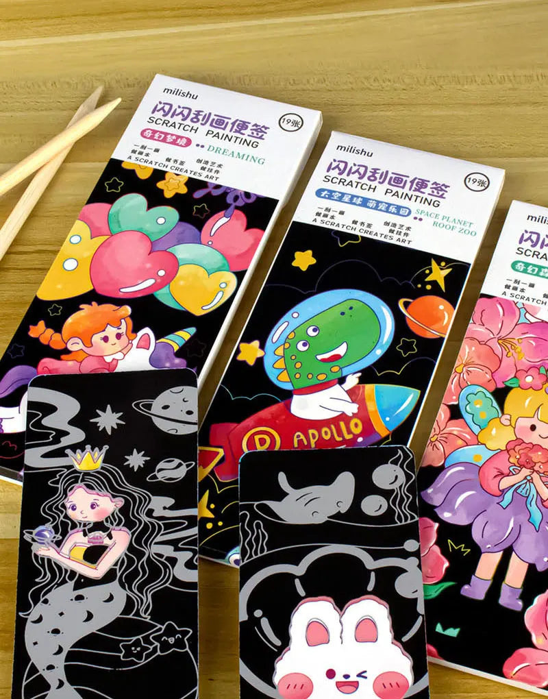 Sparkling Scratching Note Book