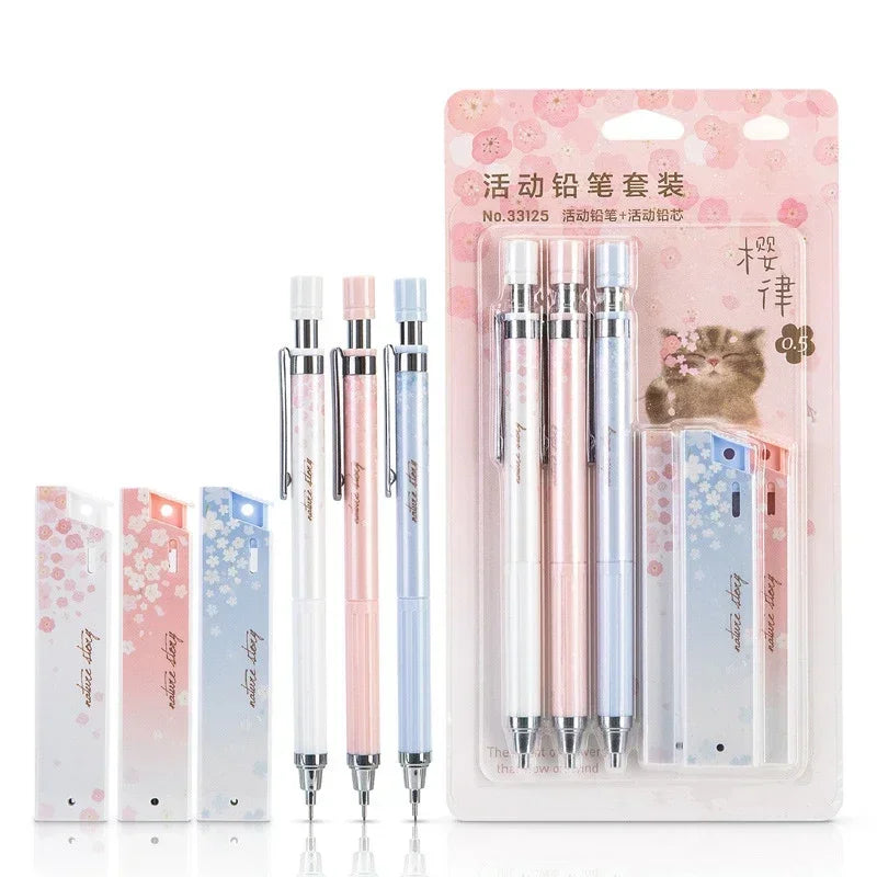 Cherry Blossom Mechanical Pencil Set