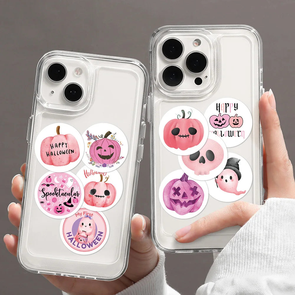 500PCS Pink Halloween Stickers