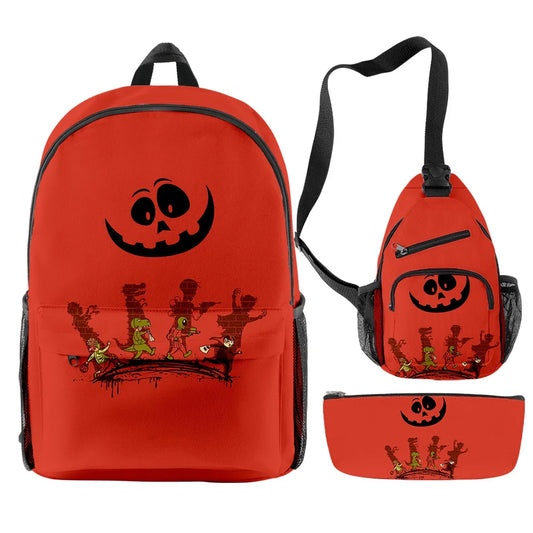 Funny Halloween 3pcs/Set Backpack