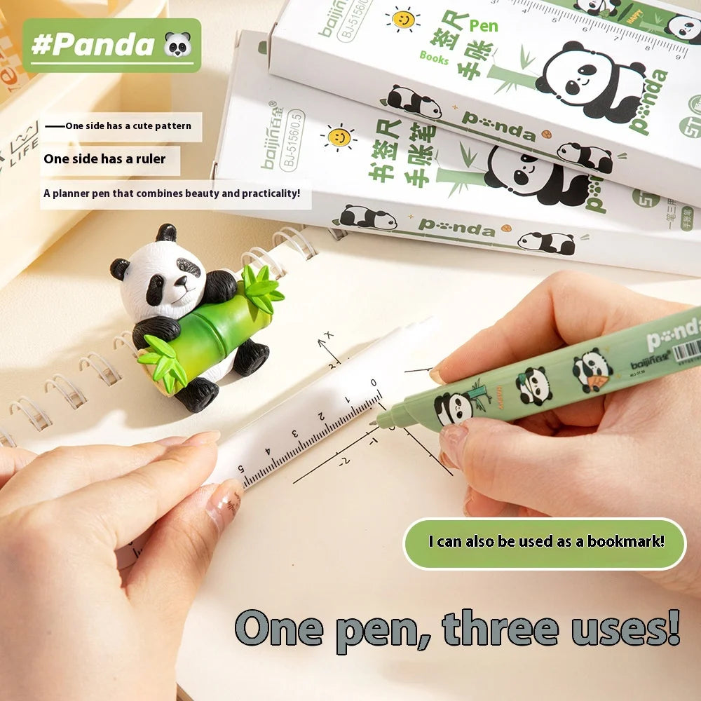 Cute Gel Pen Multifunction Bookmark Ruler Capybara