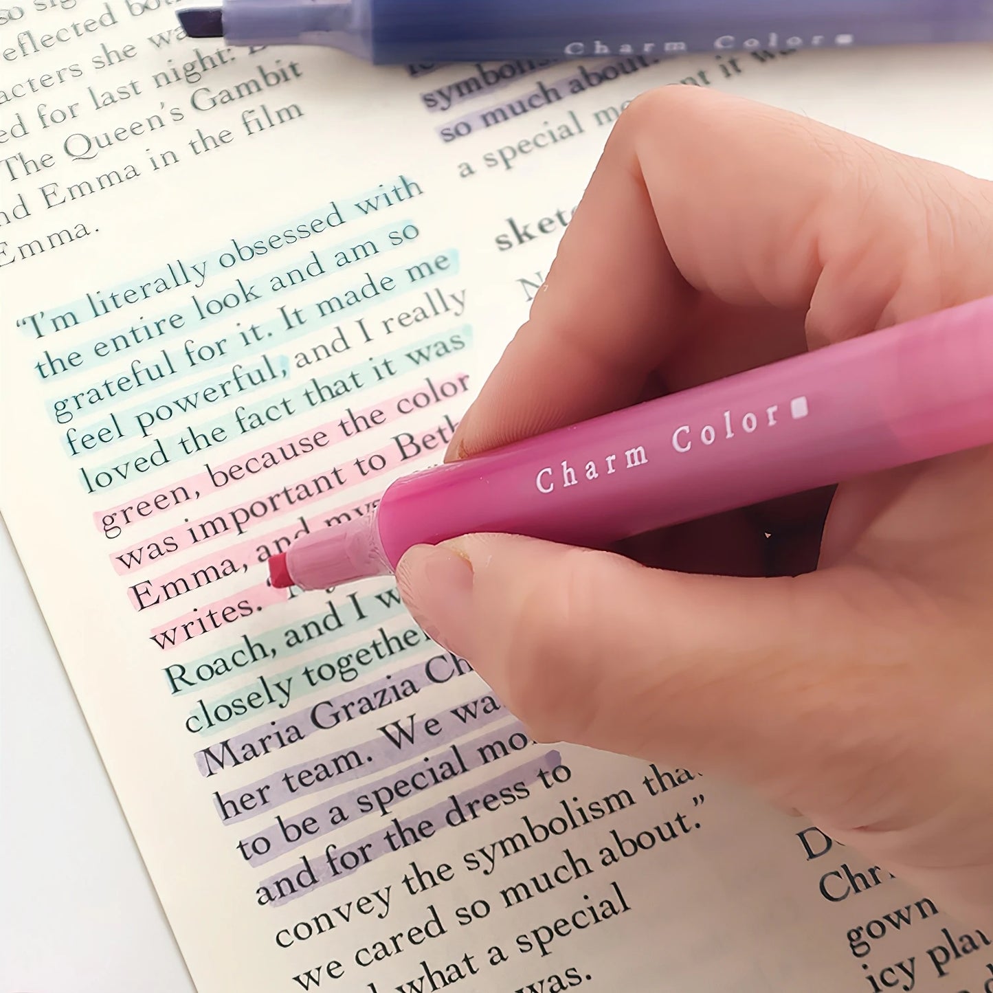 Charming Colour Highlighter Pen Set