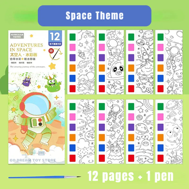 Portable Watercolour Painting Book