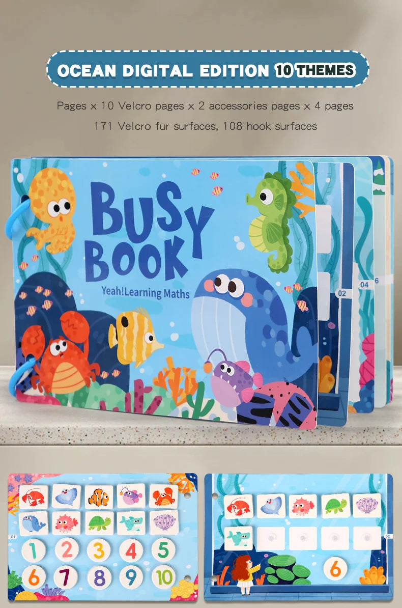 Montessori Scene Stickers Reusable Books