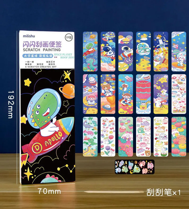 Sparkling Scratching Note Book