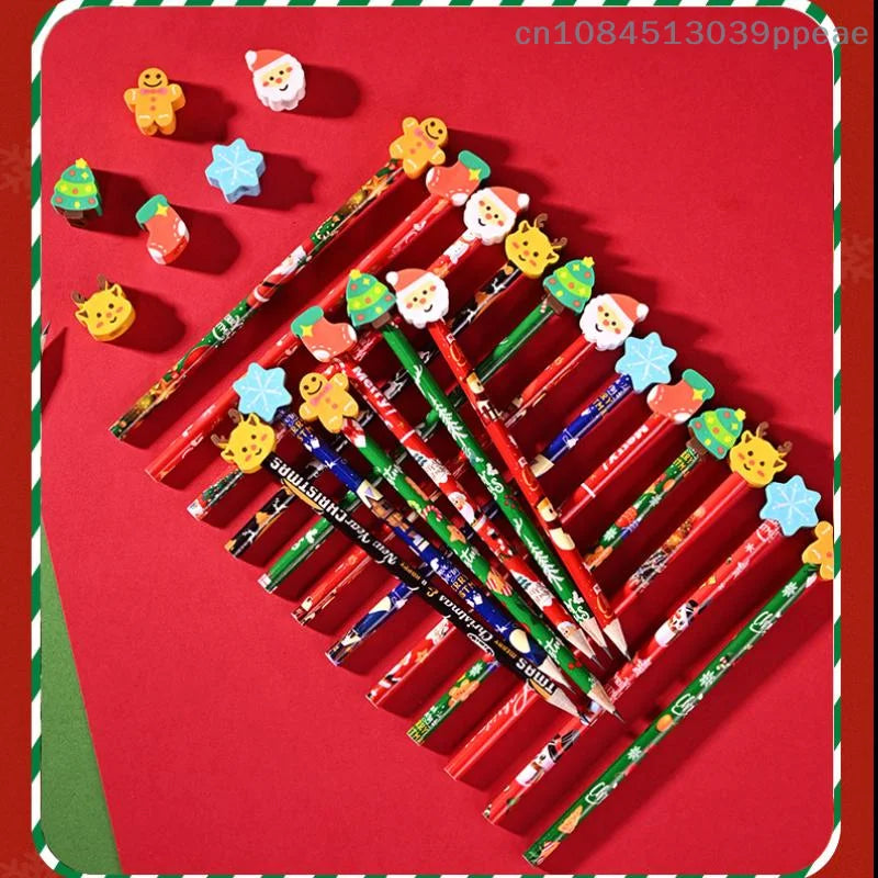Christmas Pencils With Eraser