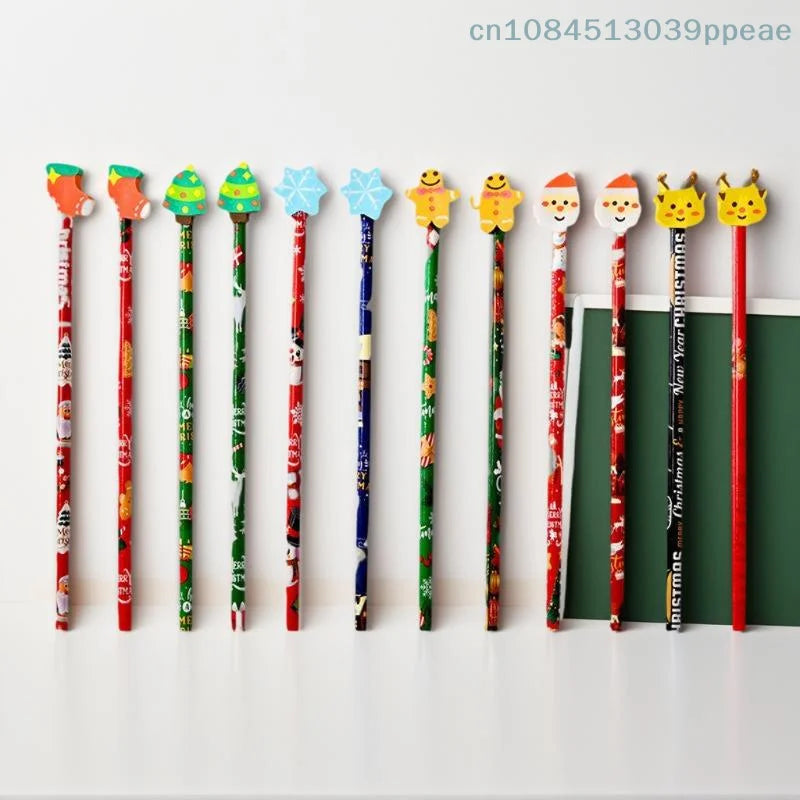 Christmas Pencils With Eraser