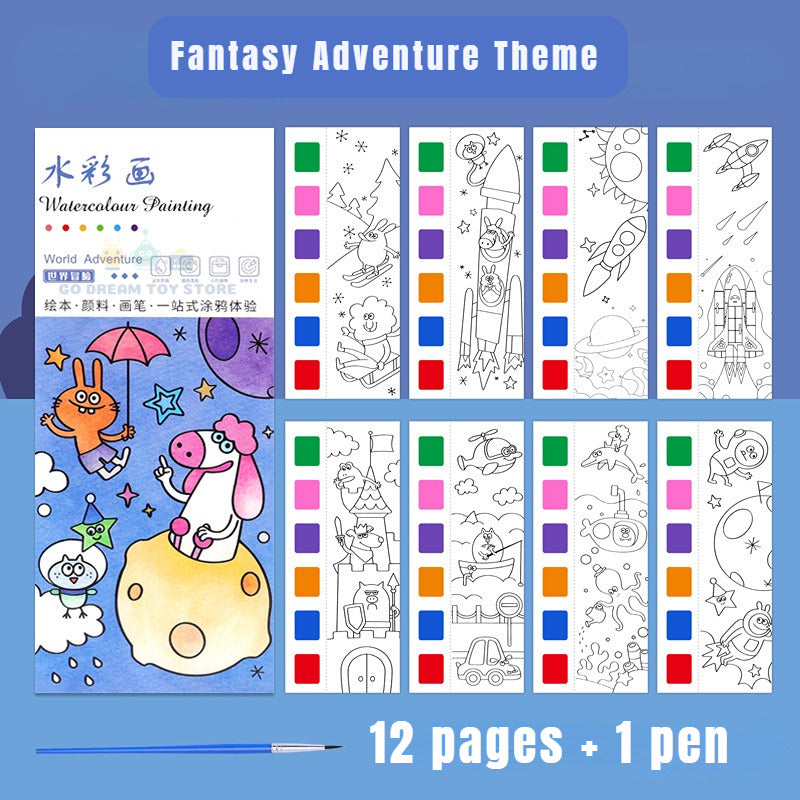 Portable Watercolour Painting Book